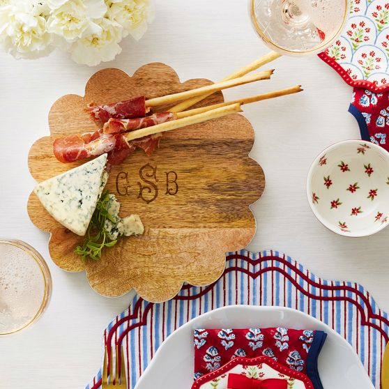 Mark &amp; Graham x Pencil &amp; Paper Co. Scalloped Cheese Board