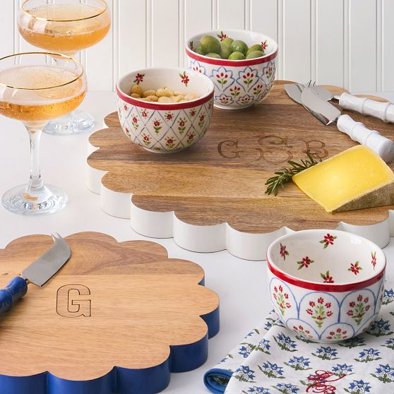 Mark &amp; Graham x Pencil &amp; Paper Co. Scalloped Cheese Board
