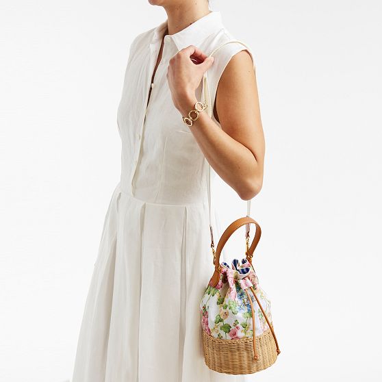 Sanderson Wicker and Canvas Bag