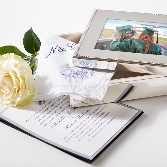 Celebration Beaded Photo Keepsake Box