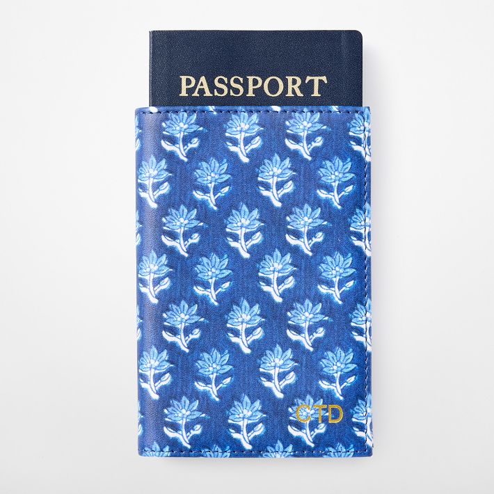 Étui à Passeport Mark & Graham Cuir Végétalien Marron - IMPARFECT18 (léger Défaut)