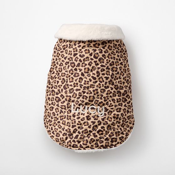 Quilted Puffer Fleece Lined Dog Jacket