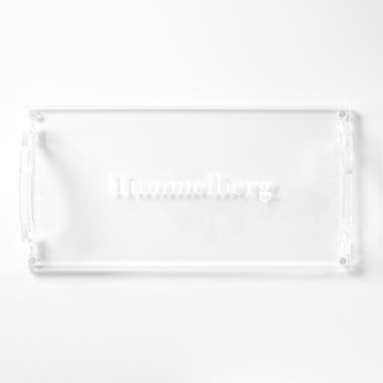 Scalloped Acrylic Photo Tray