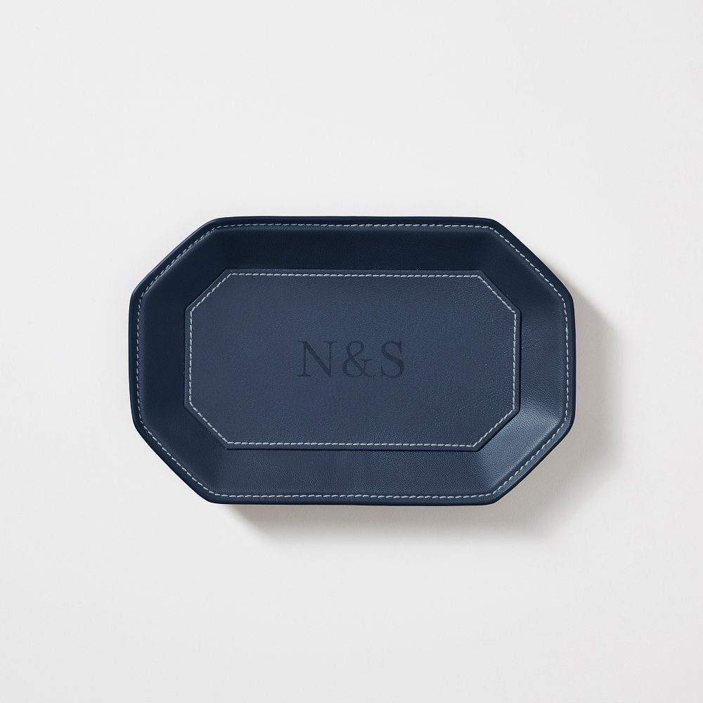 Geo Leather Catchall – Octagon Tray | Mark and Graham