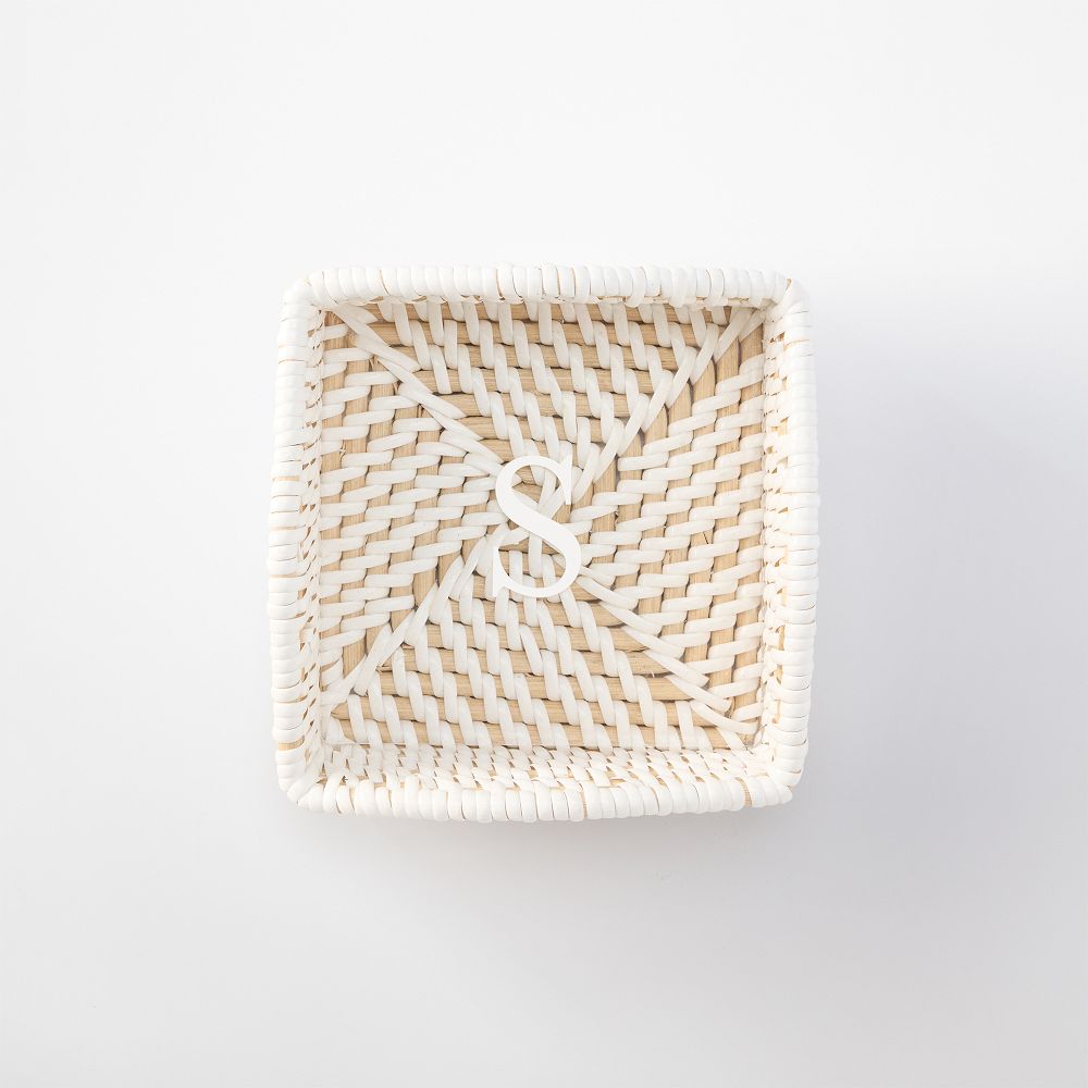Chatham Woven Rattan Cocktail Napkin Holder by Mark & Graham