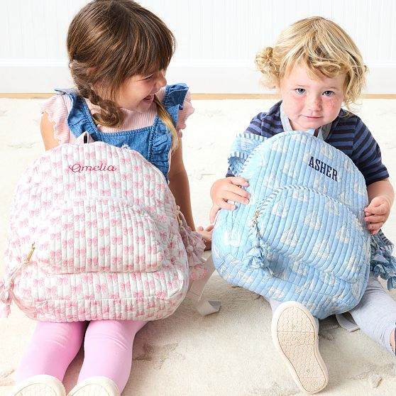 Block Print Quilted Backpack