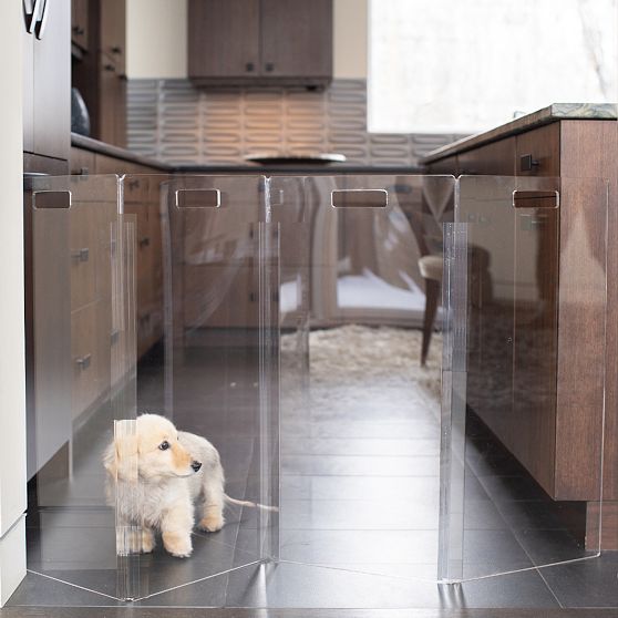 Hiddin Lucite Zig Zag Pet Gate