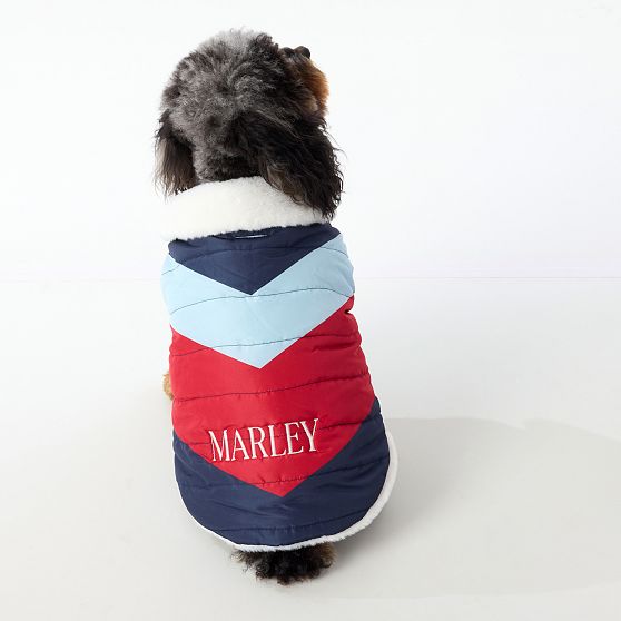 Quilted Puffer Fleece Lined Dog Jacket