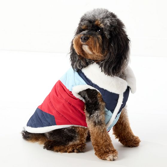 Quilted Puffer Fleece Lined Dog Jacket