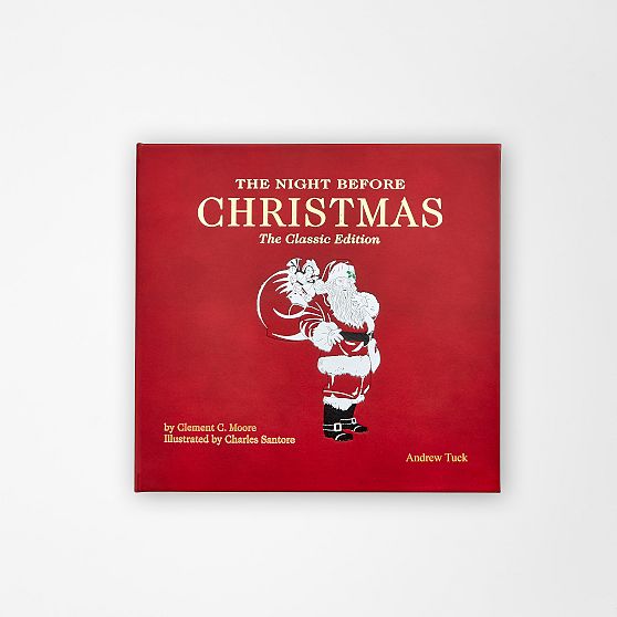 "The Night Before Christmas" Leather Bound Book