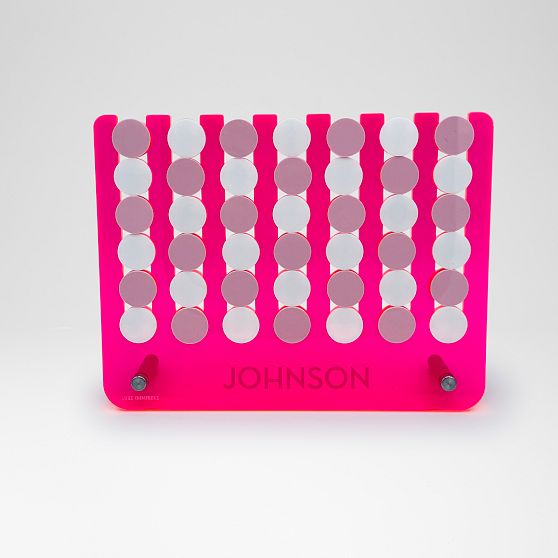 Acrylic 4-in-a-Row Game Set