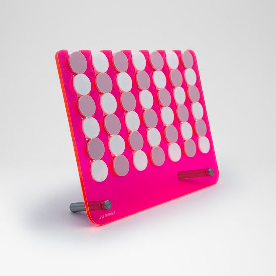 Acrylic 4-in-a-Row Game Set