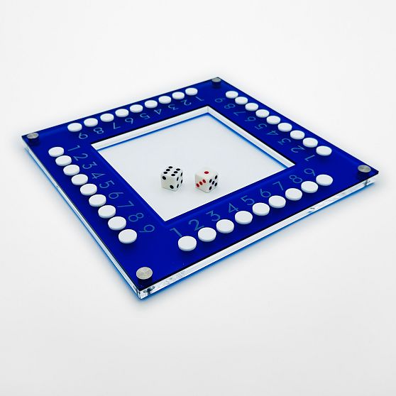 Acrylic Shut the Box Game Set