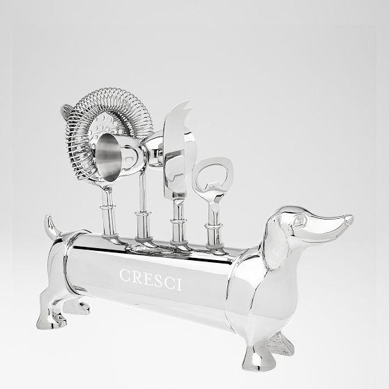 Douglas the Dachshund Bar Tool Set