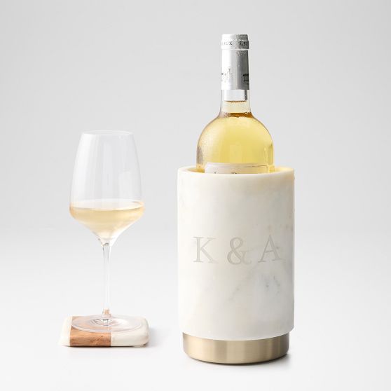 Marble and Gold Wine Chiller