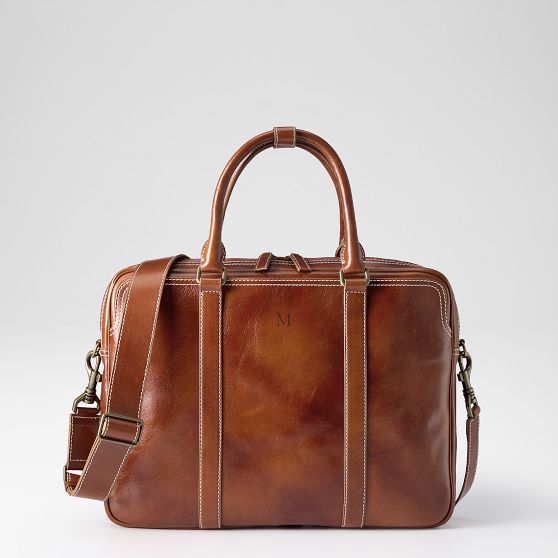 Carson Leather Briefcase - Elegant Travel Essential | Mark and Graham