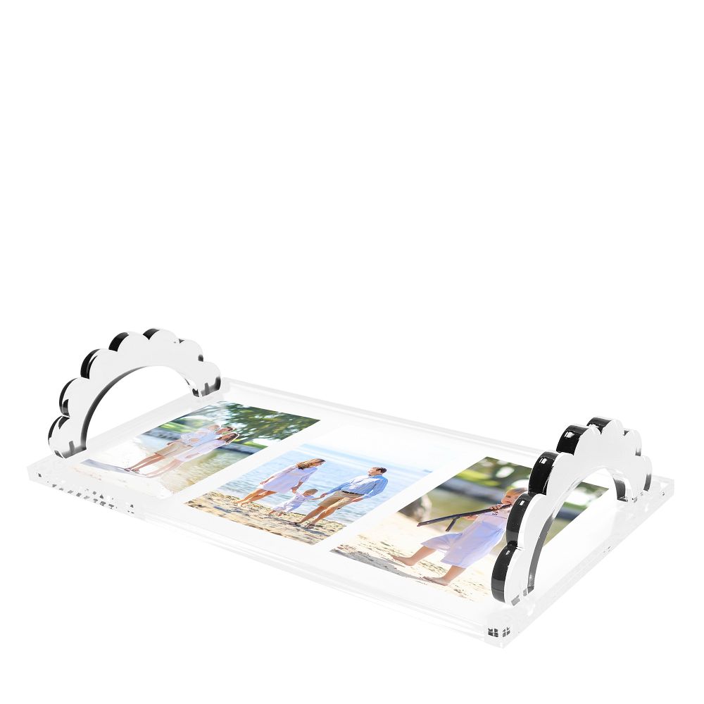 Scalloped Acrylic Photo Tray by Mark & Graham