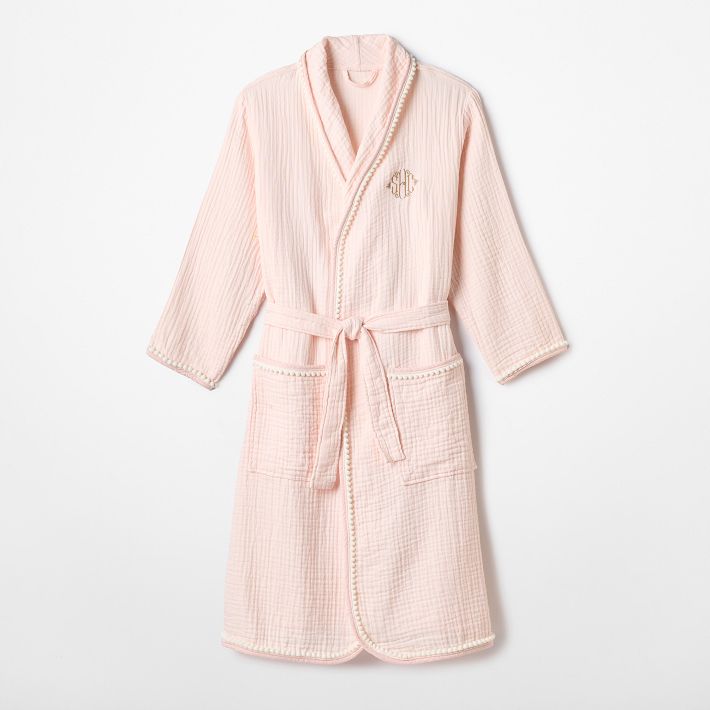 Ric Rac Plush Robe Block Print Robe – 100% Cotton Loungewear | Mark and Graham