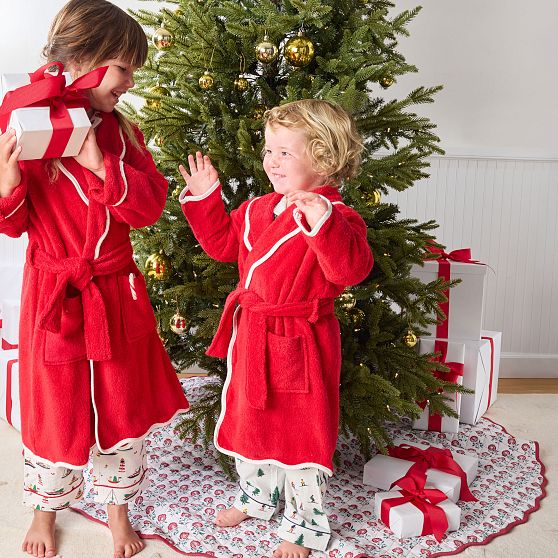 Block Print Quilted Tree Skirt