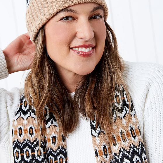 Fair Isle Knit Scarf