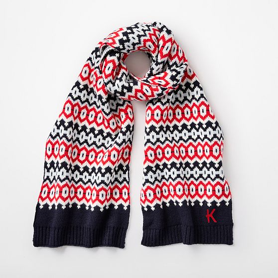 Fair Isle Knit Scarf
