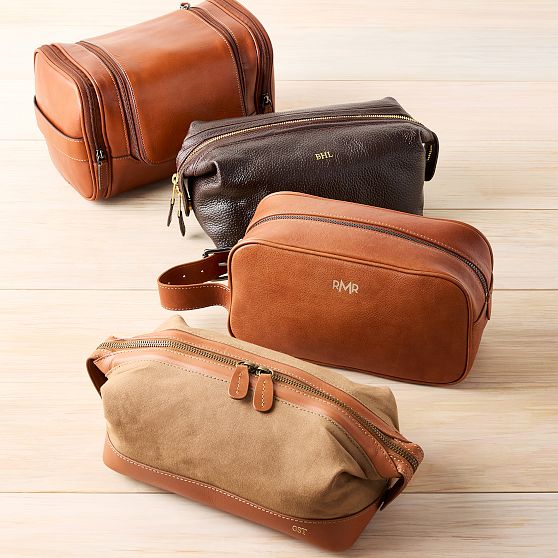 Graham Leather Hanging Toiletry Bag
