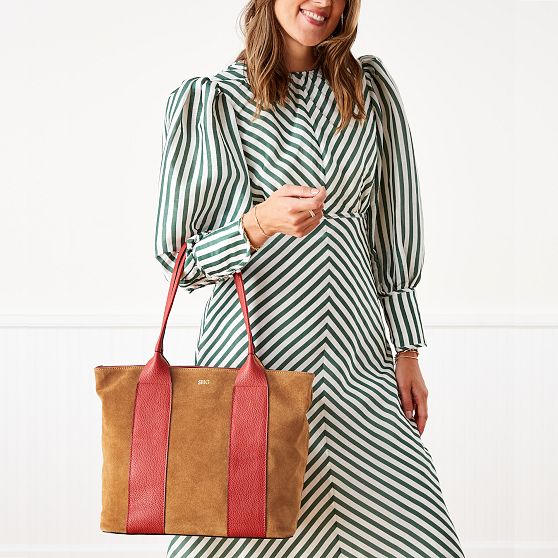 Luciana Italian Suede Tote