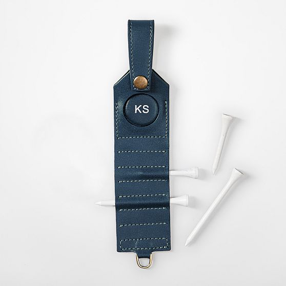 Graham Leather Golf Tee Keychain