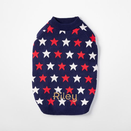 Stars Knit Dog Sweater