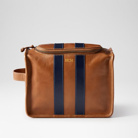 Varsity Leather Toiletry Bag
