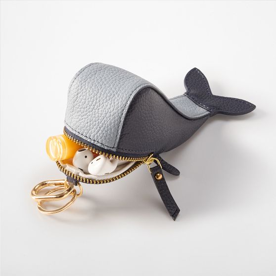 Whale Zip-Pouch Bag Charm
