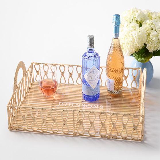Woven Rattan Serving Tray