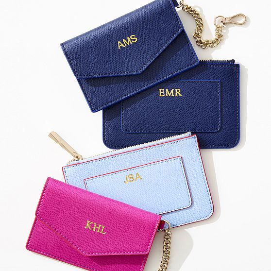 Lola Leather Zip Card Case