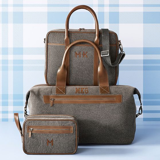 Wyatt Canvas and Leather Travel Pouch
