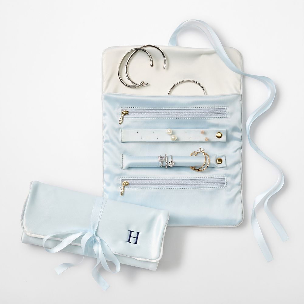 Satin Jewelry Roll Up