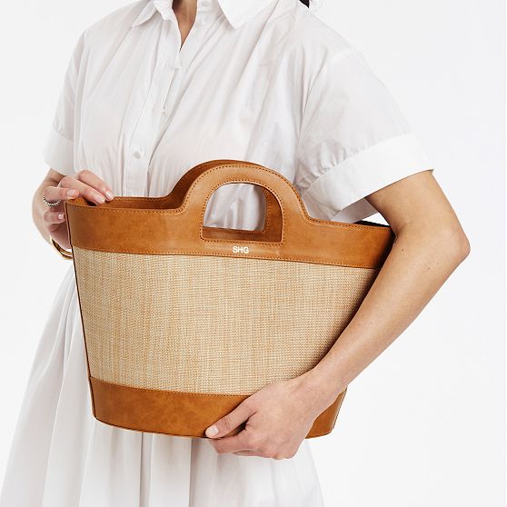 Montauk Raffia Handbag