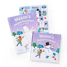 "My Very Magical Snowman" Personalized Children's Book and Sticker Gift Set