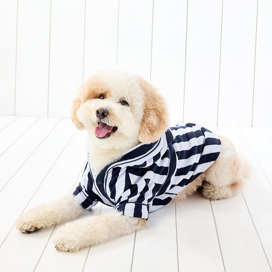 Cabana Stripe Terry Dog Robe