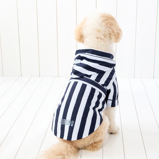 Cabana Stripe Terry Dog Robe