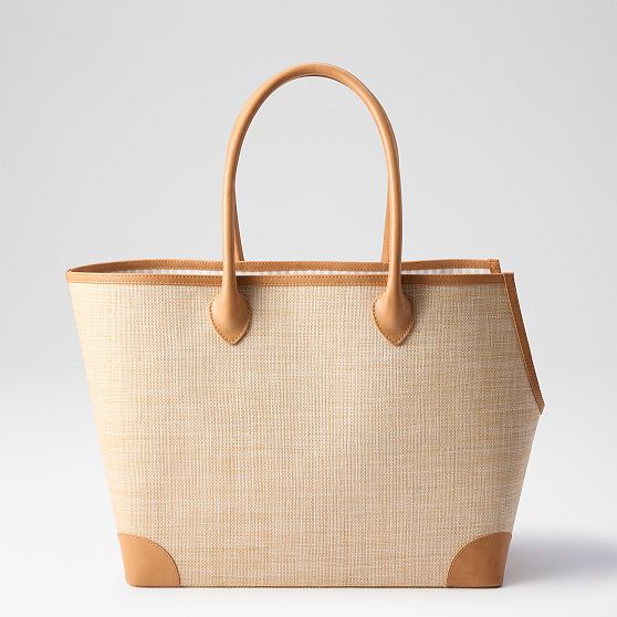Montauk Raffia Dog Carrier Tote