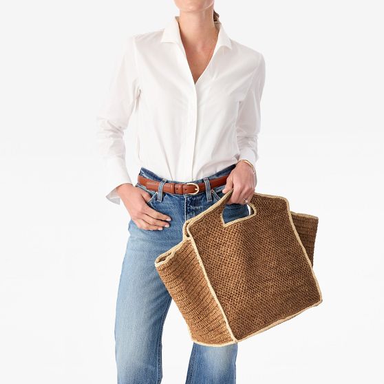 Cannes Raffia Beach Tote