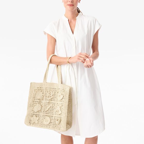 Handwoven Seashell Tote