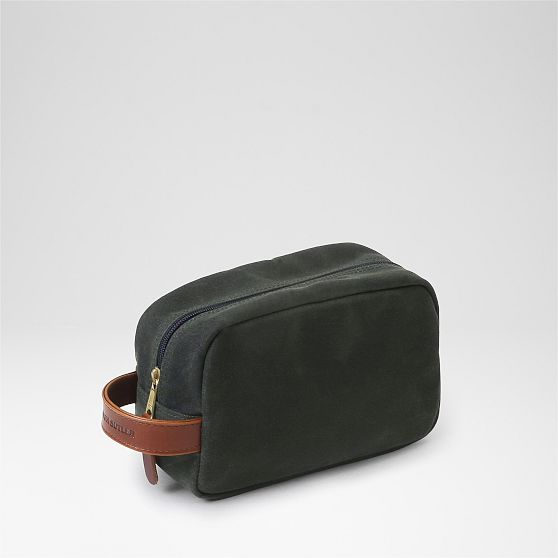 Hudson Sutler Waxed Canvas and Leather Travel Pouch