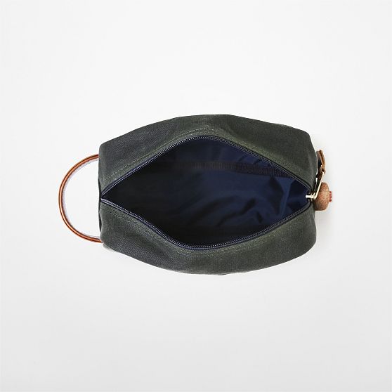 Hudson Sutler Waxed Canvas and Leather Travel Pouch