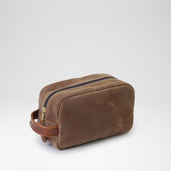 Hudson Sutler Waxed Canvas and Leather Travel Pouch