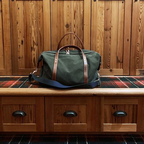 Hudson Sutler Waxed Canvas and Leather Weekender
