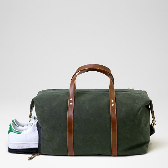 Hudson Sutler Waxed Canvas and Leather Weekender