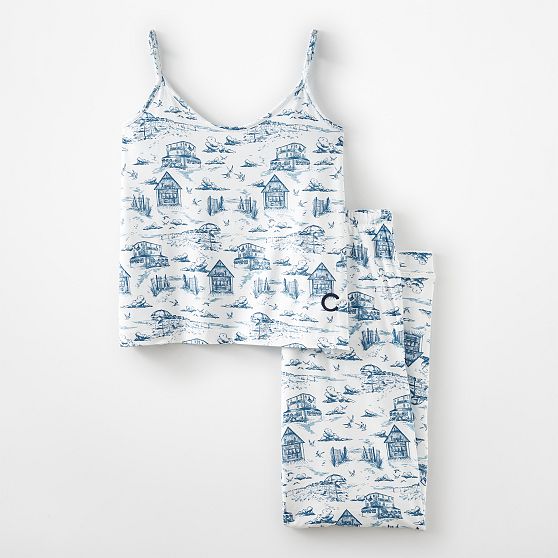 Nantucket Toile Cami and Pants Pajama Set