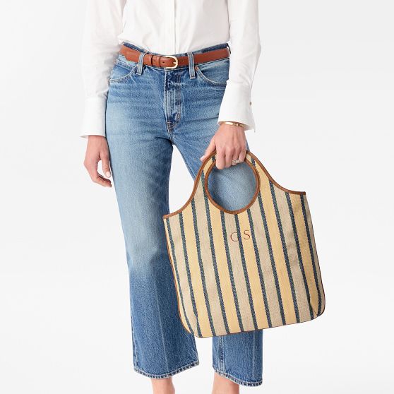 Riviera Italian Circle Handle Tote