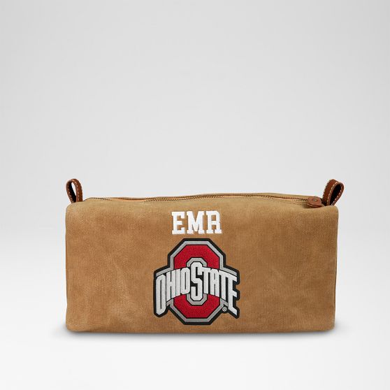 Waxed Canvas Collegiate Travel Pouch